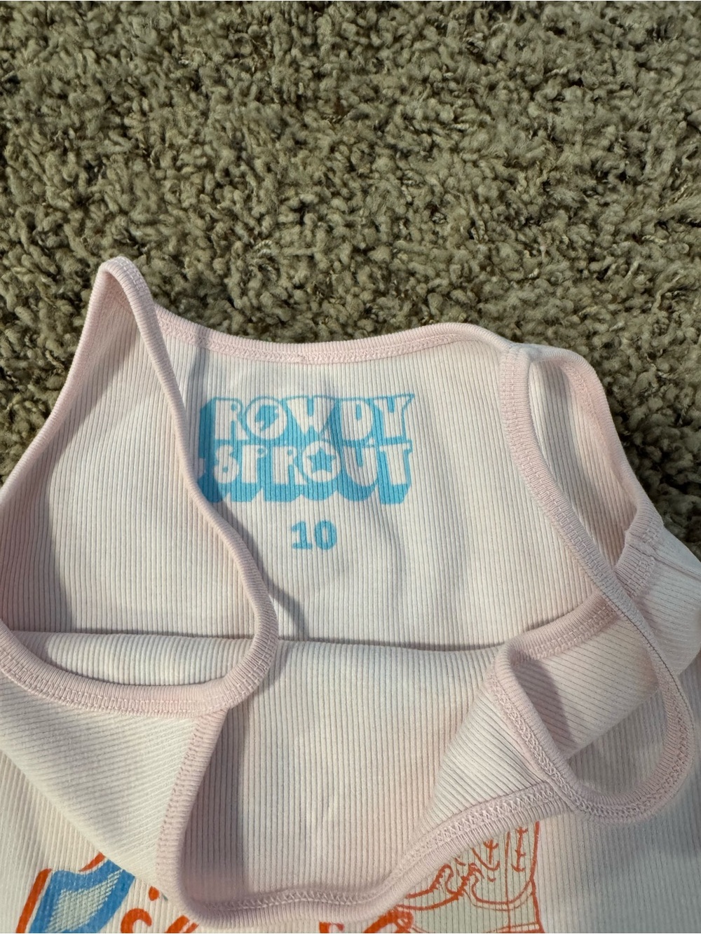 Rowdy Sprout Ribbed Tank Top - Picture 3 of 3